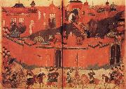 unknow artist The Mongolen Sturmen and conquer Baghdad in 1258 Sweden oil painting reproduction